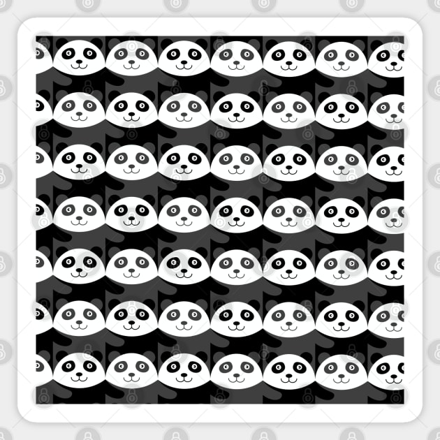 Panda Tessellation Sticker by inotyler